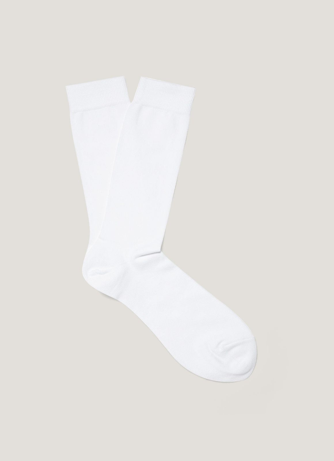 Men's Cotton Socks in White