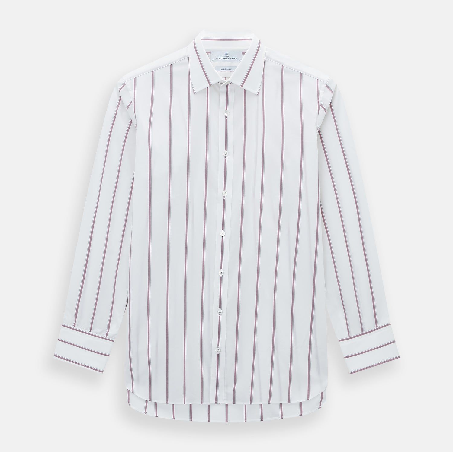 Wine Track Stripe Mayfair Shirt
